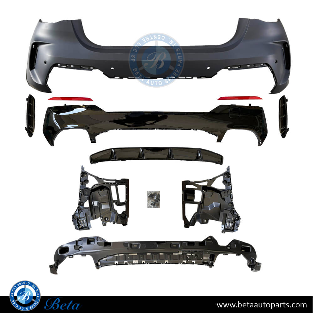 Rear Bumper M-Tek with PDC / Park Assist for BMW 4 Series 2021-Up models, Part Number 51129850252 Rear Bumper M-Tek with PDC / Park Assist for BMW 4 Series 2021-Up models, Part Number 51129850252